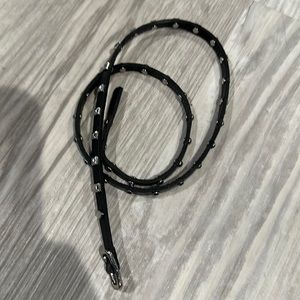 Stella & Dot Studded Trifecta Wrap Bracelet in Black & Silver